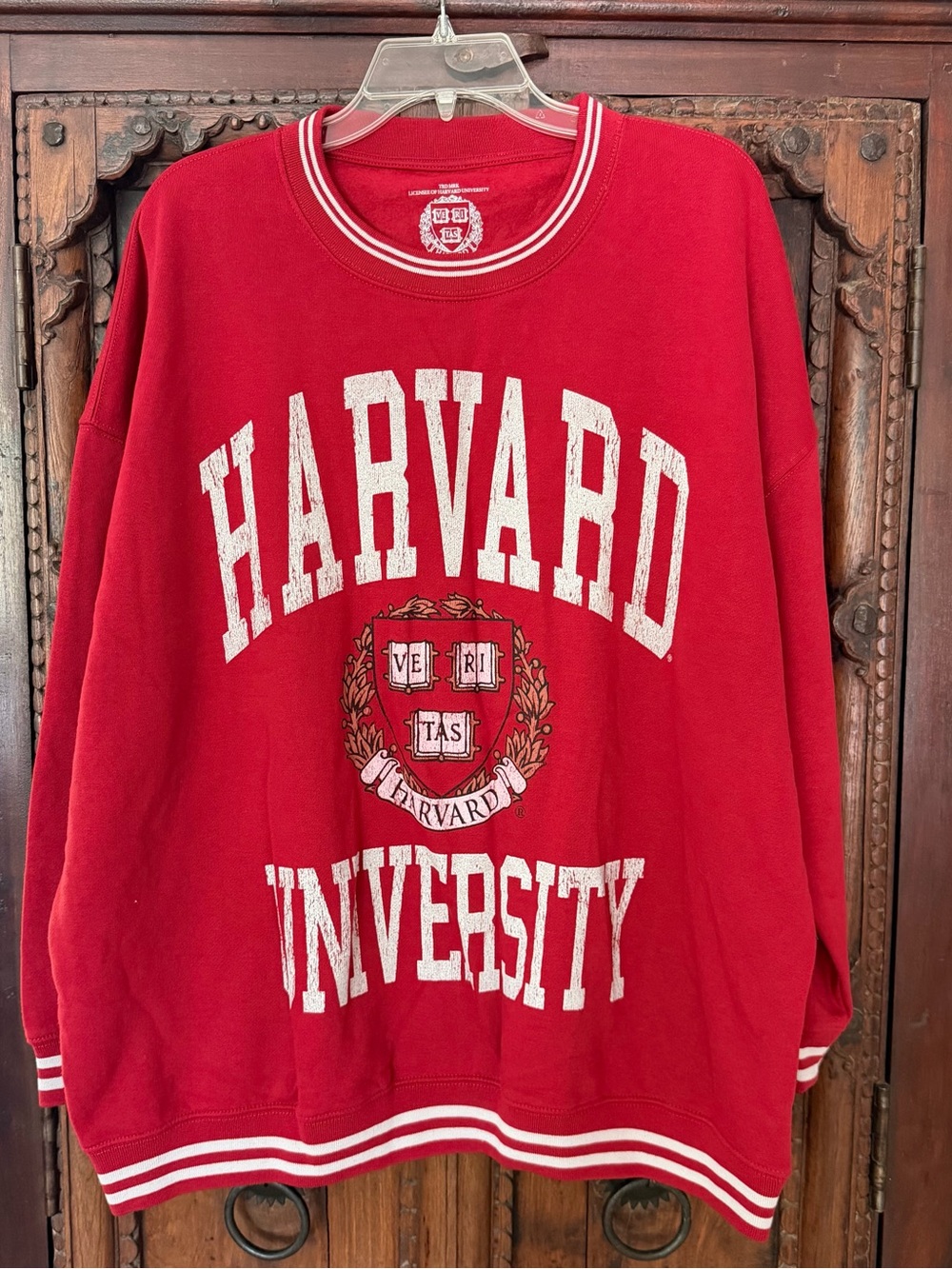 Harvard University Red Crewneck Sweatshirt
